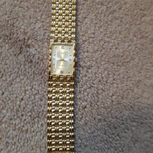 Caravelle by Bulova Men's Gold Watch with Crystals